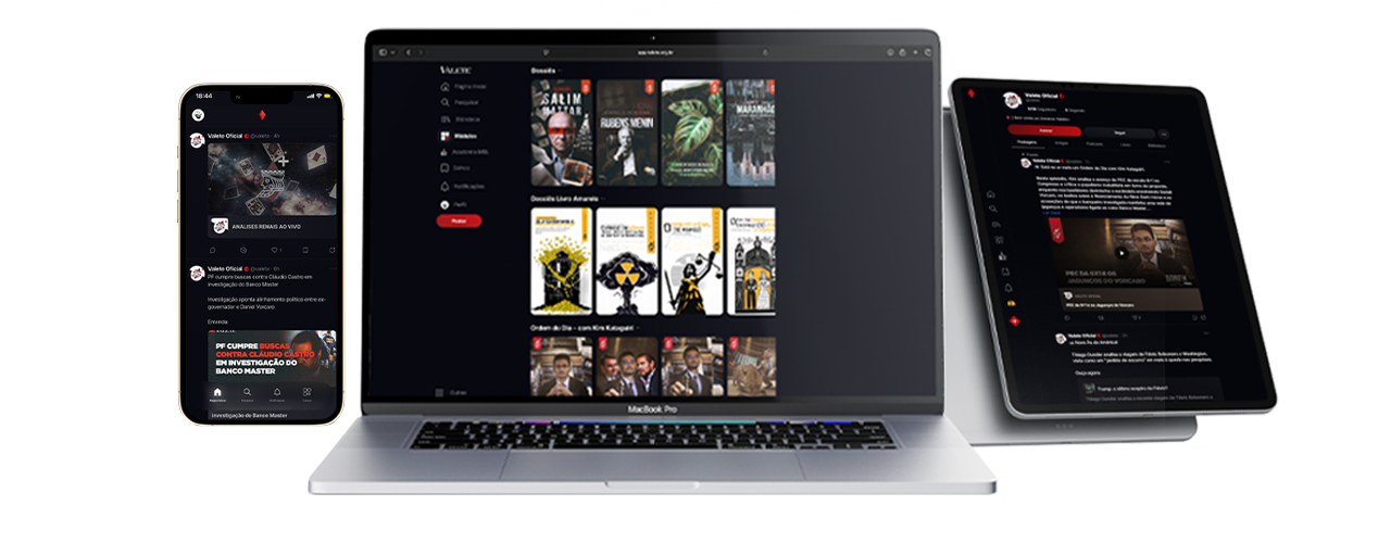 Valete+ disponível em iPhone, MacBook e iPad